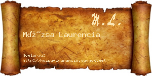 Mózsa Laurencia névjegykártya